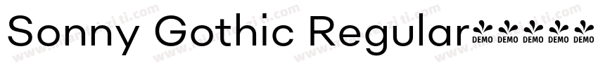 Sonny Gothic Regular字体转换